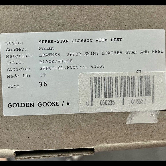 Authentic Golden Goose Super Star Sneakers 36 - Picture 7 of 9